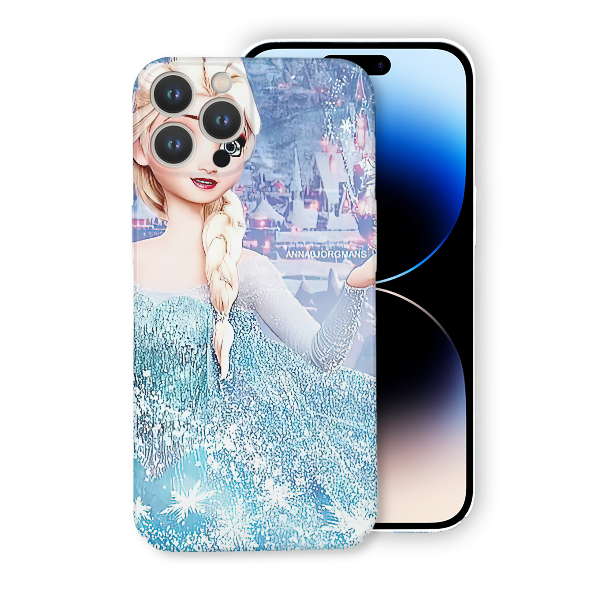 （画像用） アナと雪の女王 アンナ エルサ Frozen Anna Elsa 【iPhone 14シリーズ対応】ハードケース